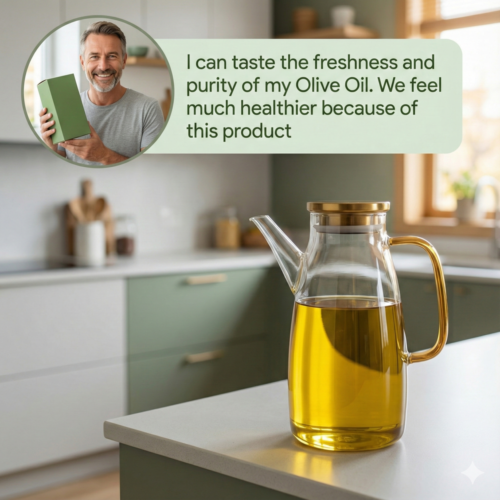 vios Borosilicate Glass Oil Dispenser | Precise Pour Control