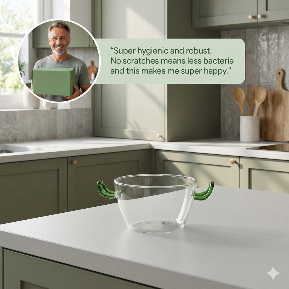 vios Borosilicate Glass Bowl | Healthy Everyday Use