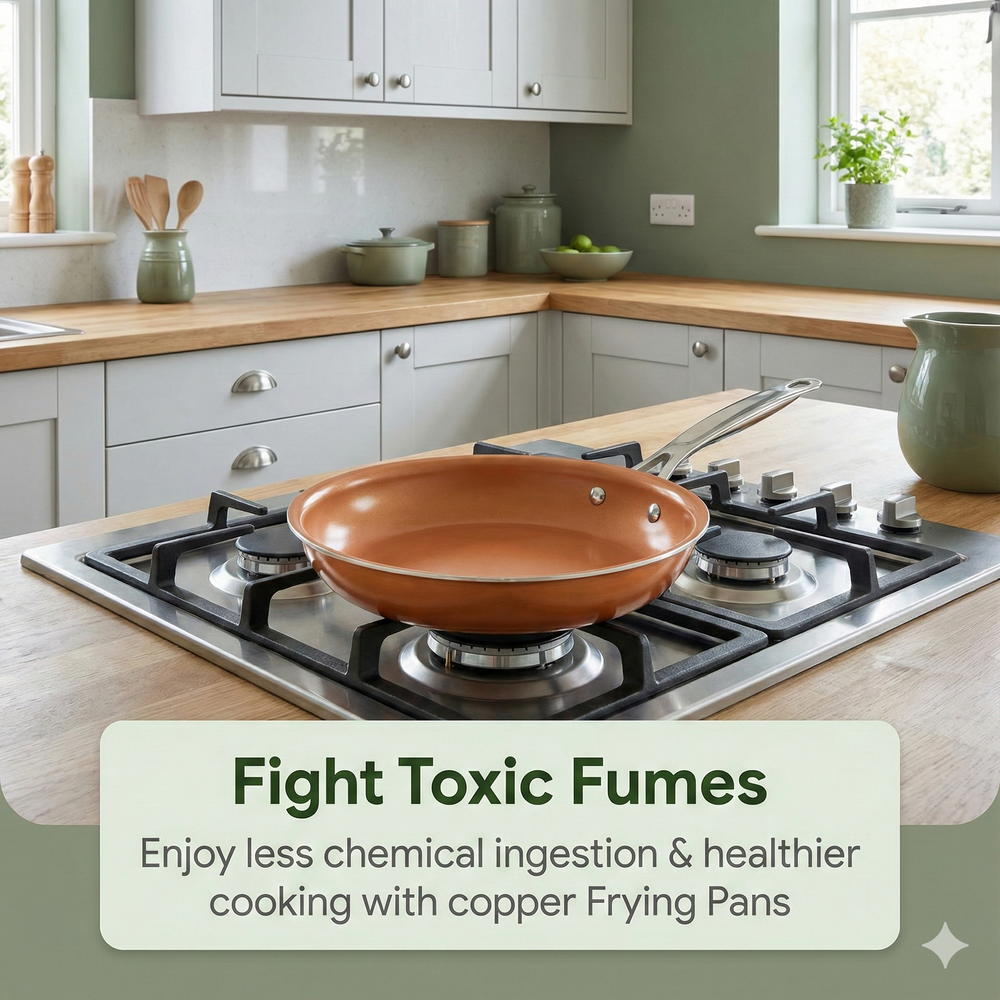 vios Non-stick Copper Induction Frying Pan | Quick Easy Cleanup