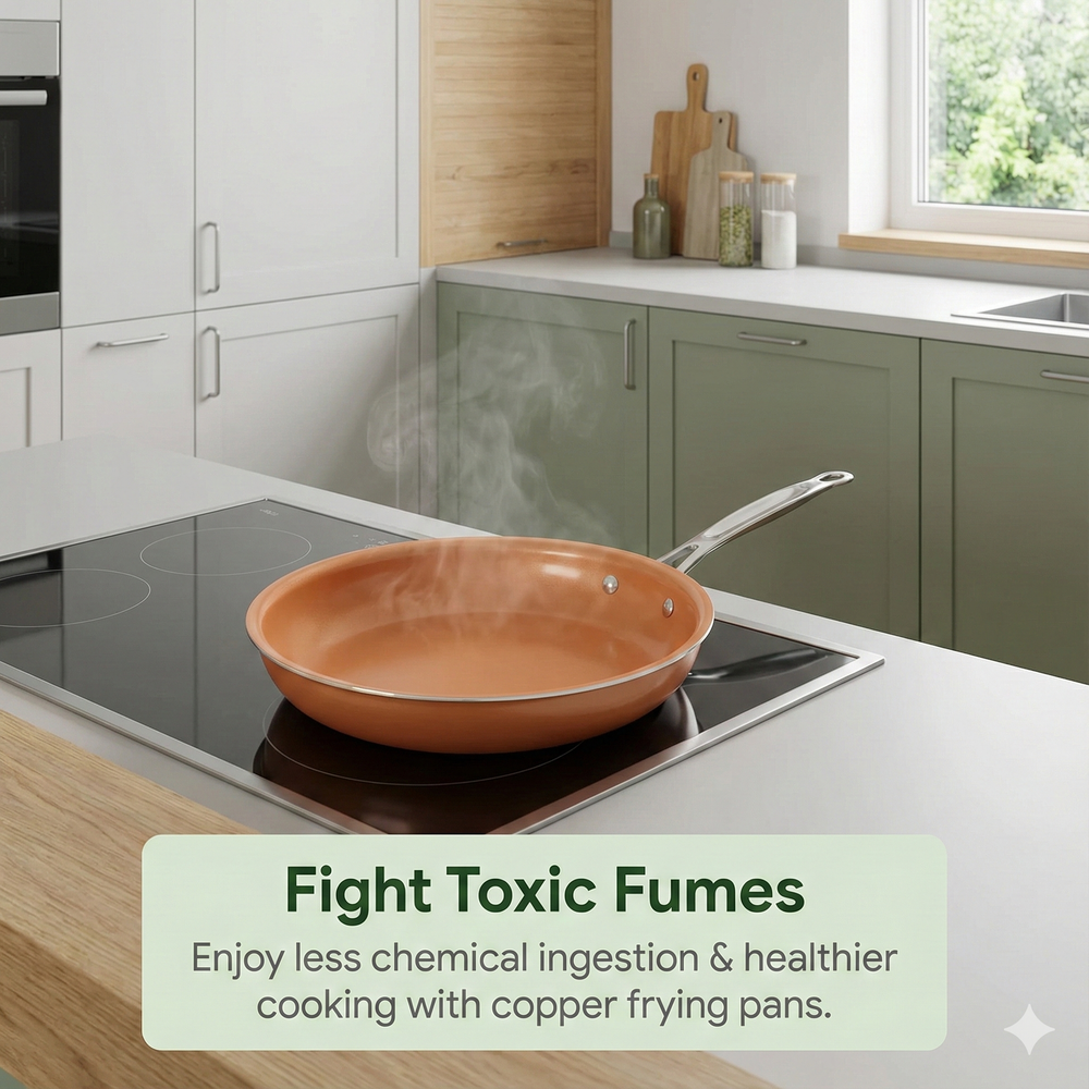 vios Non-stick Copper Induction Frying Pan | Quick Easy Cleanup