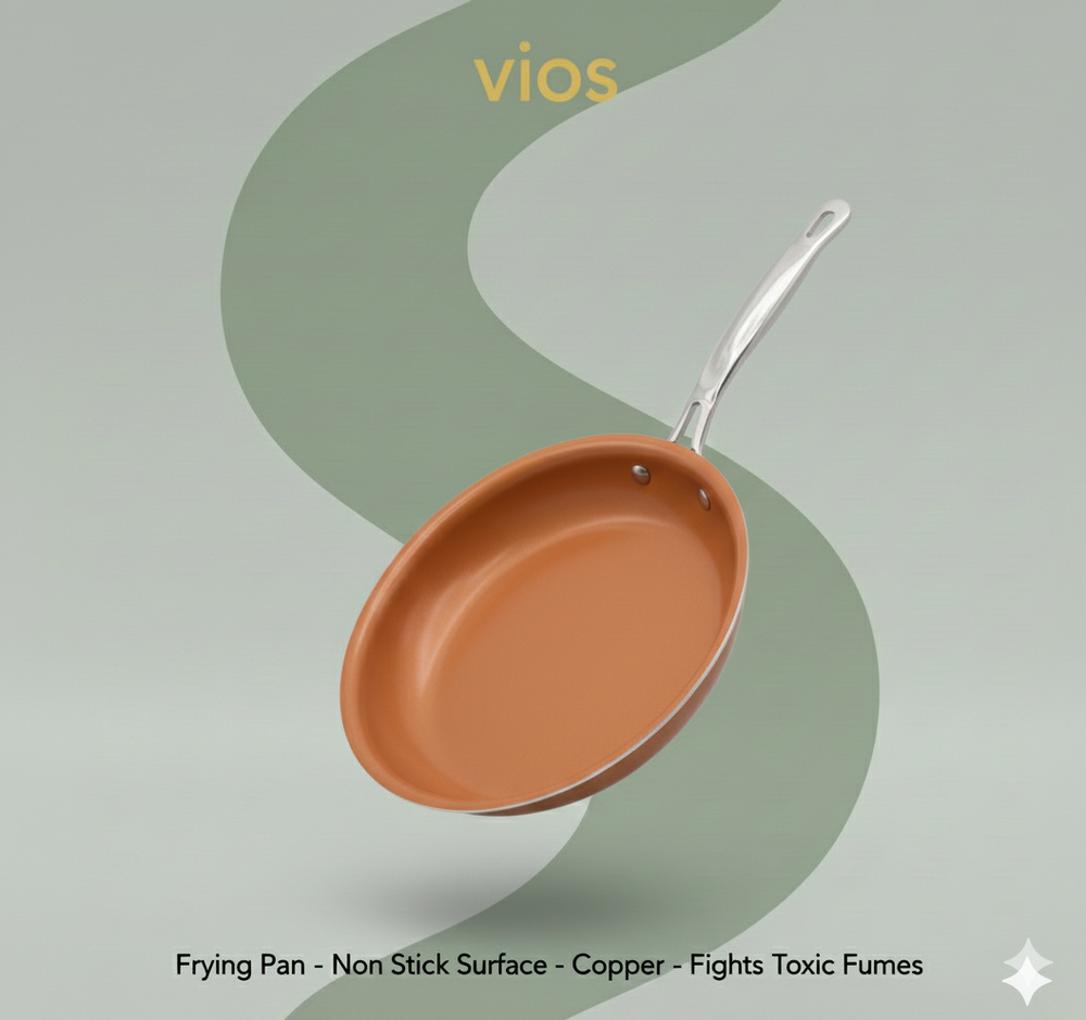 vios Non-stick Copper Induction Frying Pan | Quick Easy Cleanup