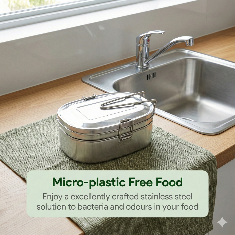 vios Stainless Steel Bento Box | Fresh Meals Secure