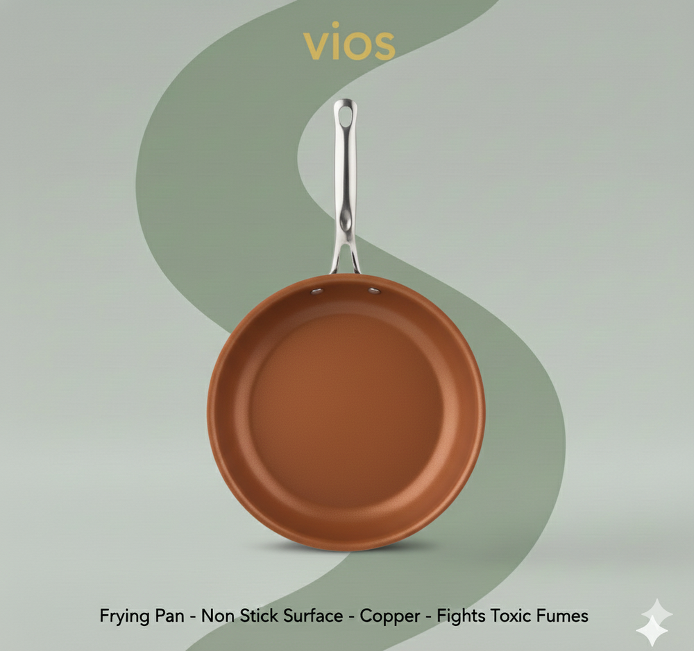 vios Non-stick Copper Induction Frying Pan | Quick Easy Cleanup