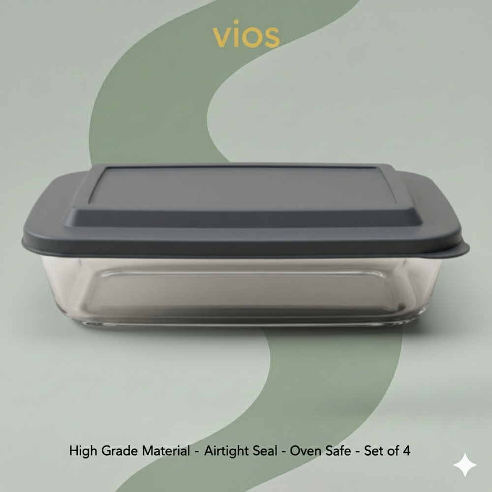 Vios Borosilicate Glass Food Container | Keep Food Fresh