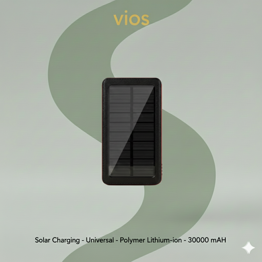 vios 30000mAh Solar Power Bank | Stay Connected Anywhere