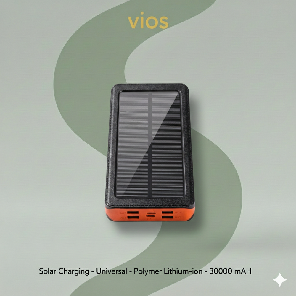 vios 30000mAh Solar Power Bank | Stay Connected Anywhere