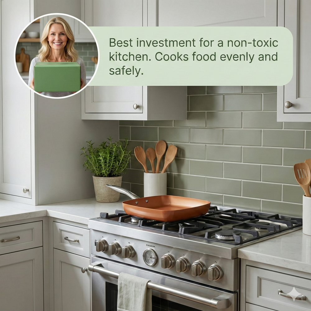 vios Non-stick Copper Induction Frying Pan | Quick Easy Cleanup