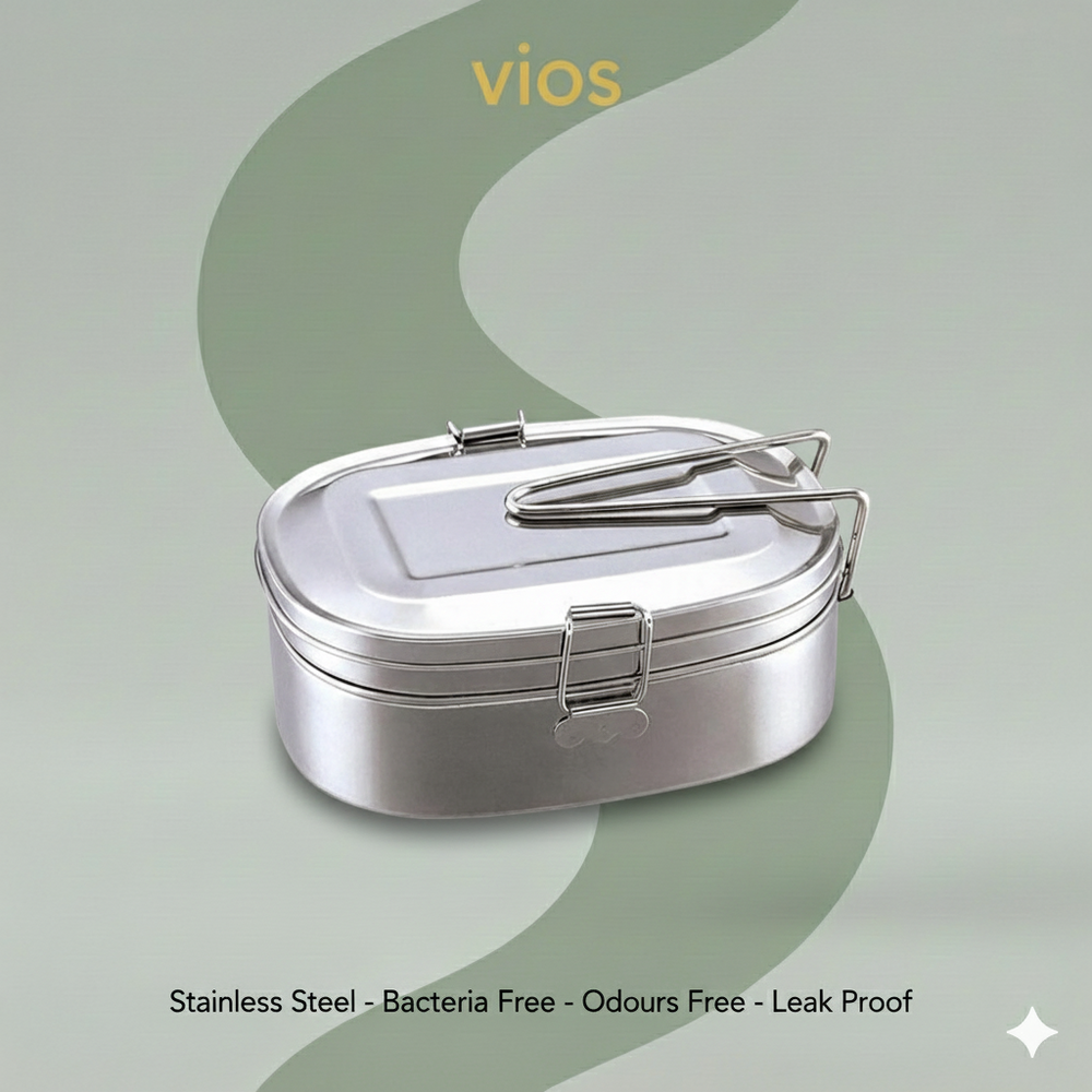 vios Stainless Steel Bento Box | Fresh Meals Secure