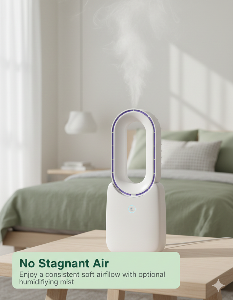 vios Portable Quiet Bladeless Fan | Effortless Cool Comfort