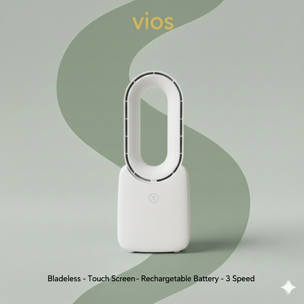 vios Portable Quiet Bladeless Fan | Effortless Cool Comfort