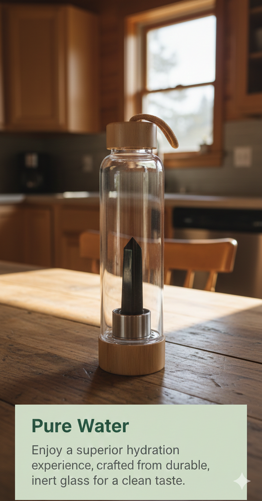 vios Glass Crystal Water Bottle | Everyday Hydration Essential