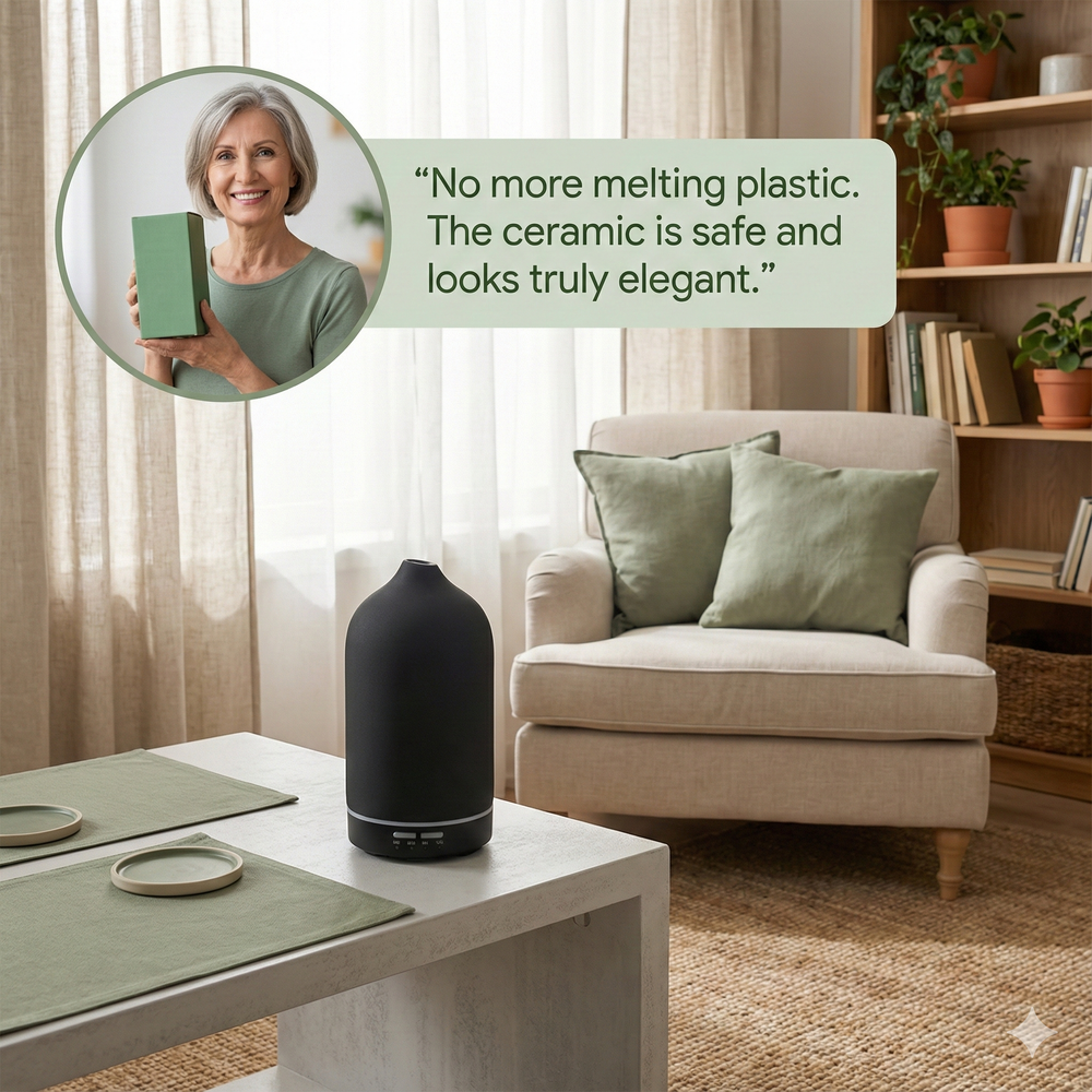 vios Ceramic Essential Oil Diffuser | Wellness Mood Boost