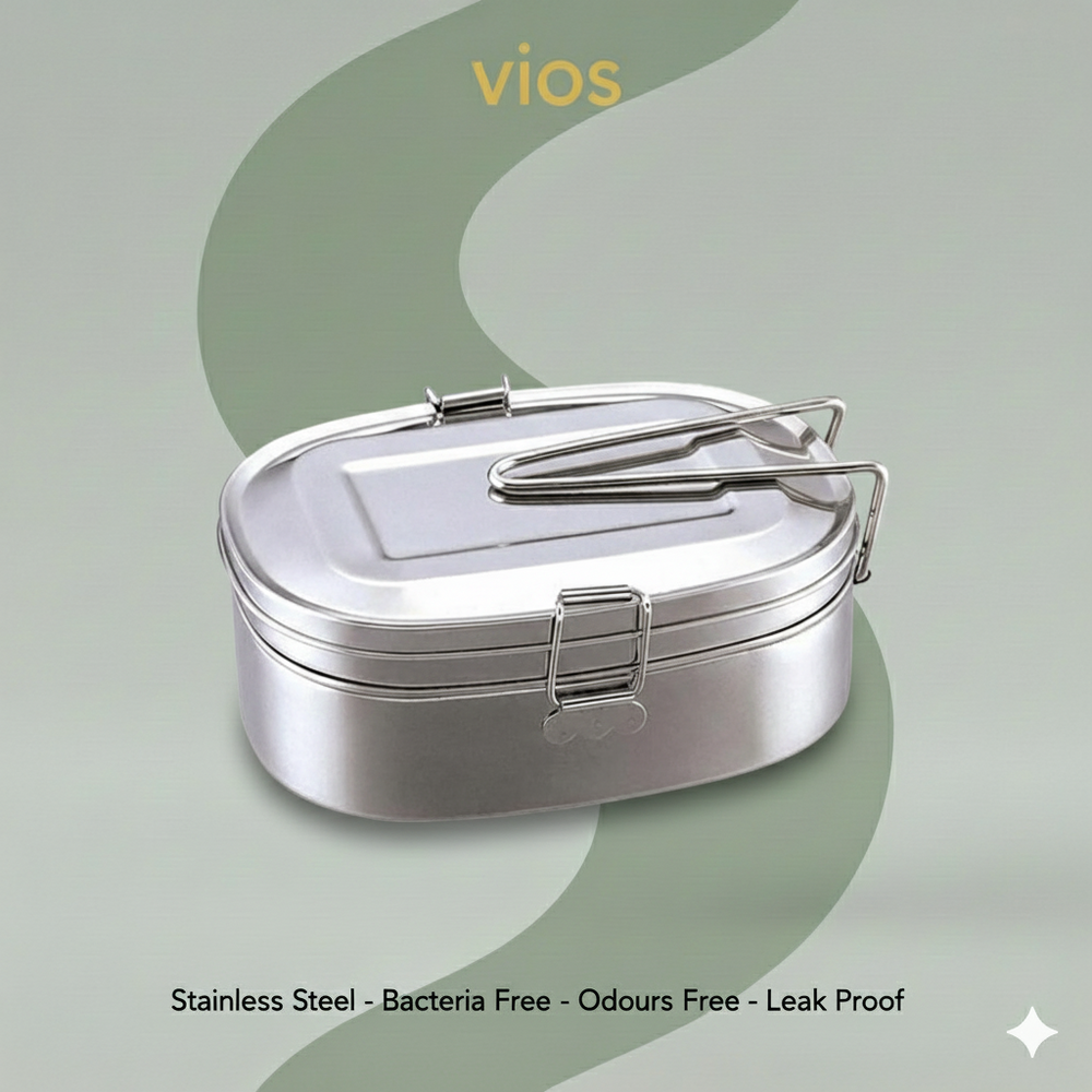 vios Stainless Steel Bento Box | Fresh Meals Secure
