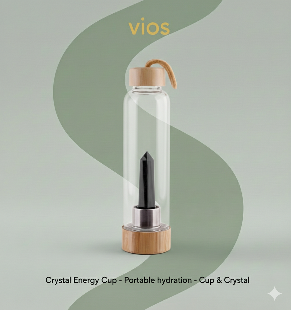 vios Glass Crystal Water Bottle | Everyday Hydration Essential