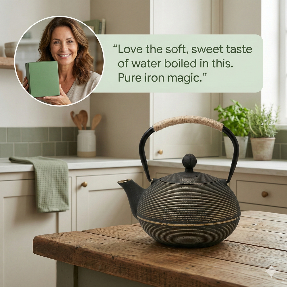 vios Cast Iron Kettle | Superior Heat Retention