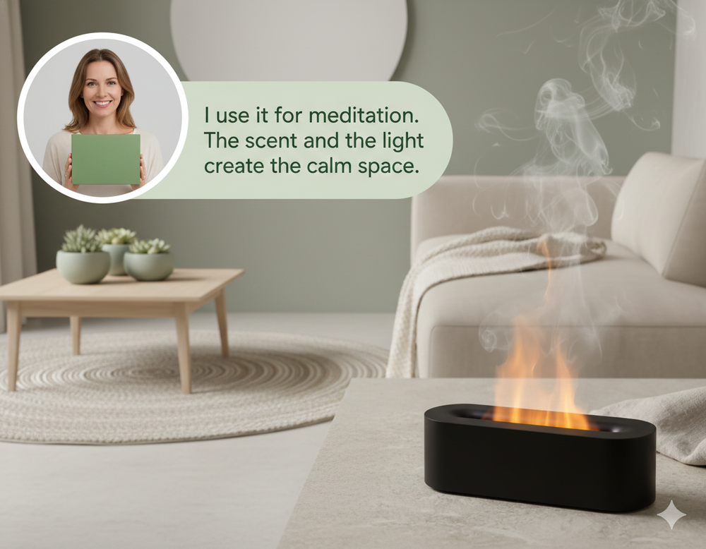 vios Flame Diffuser Humidifier | Enhanced Air Quality