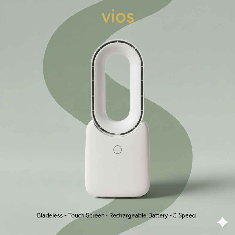 vios Portable Quiet Bladeless Fan | Effortless Cool Comfort