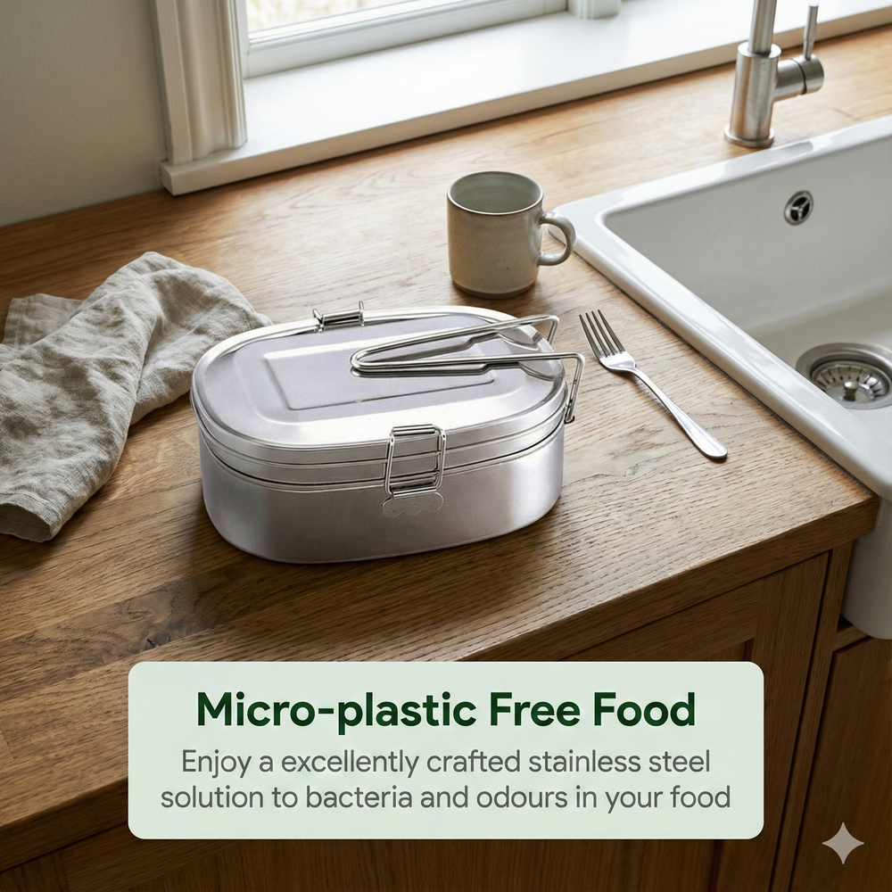 vios Stainless Steel Bento Box | Fresh Meals Secure