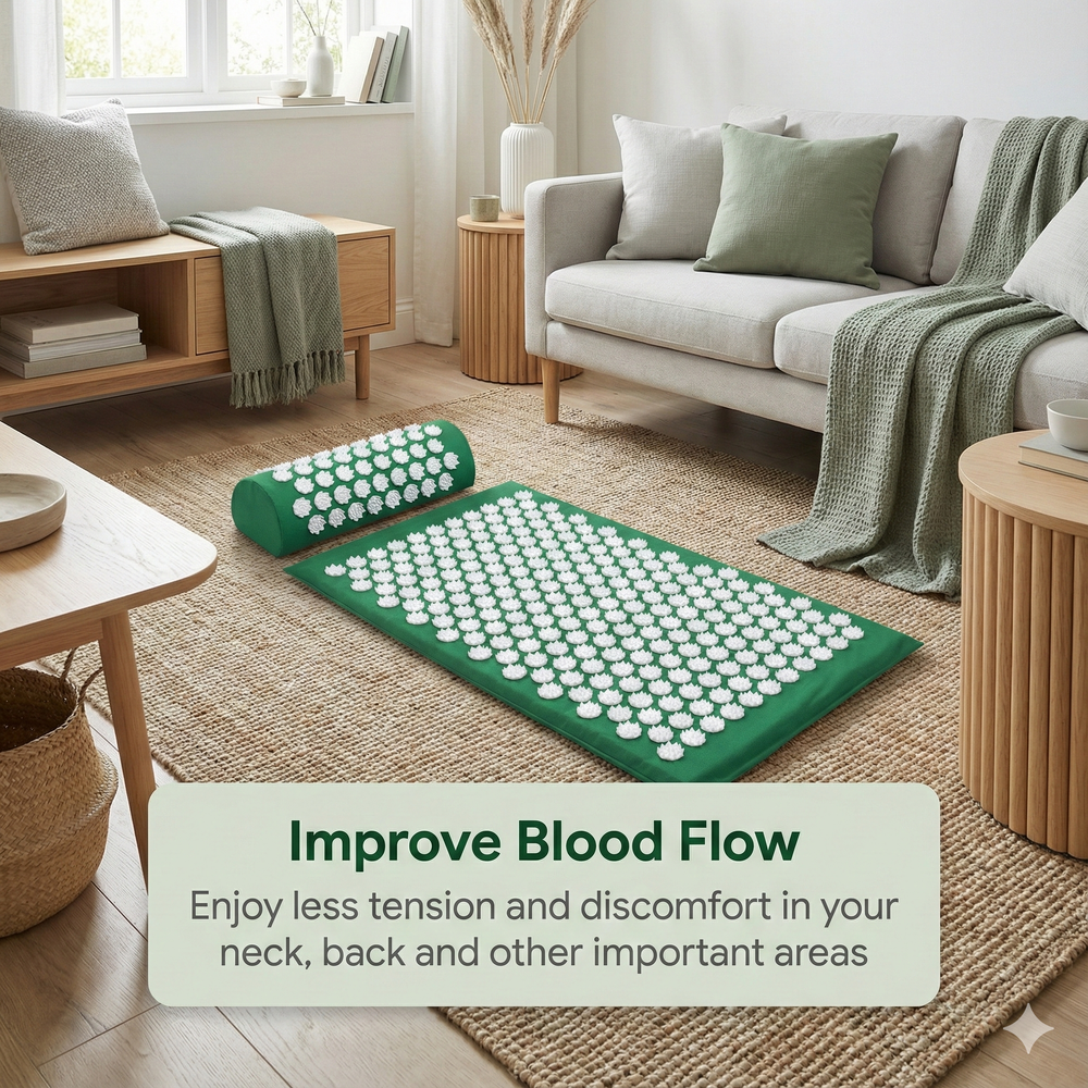 vios Acupressure Mat & Pillow Set | Muscle Pain Relief