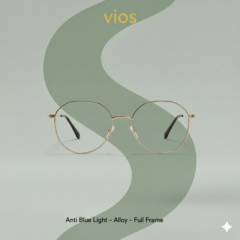 vios Geometric Blue Light Glasses | Eye Strain Relief