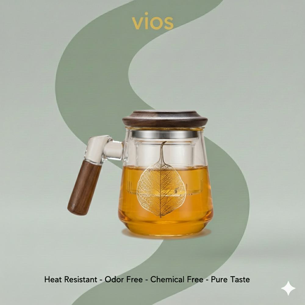 vios Borosilicate Stackable Tea Cups | Durable Daily Use