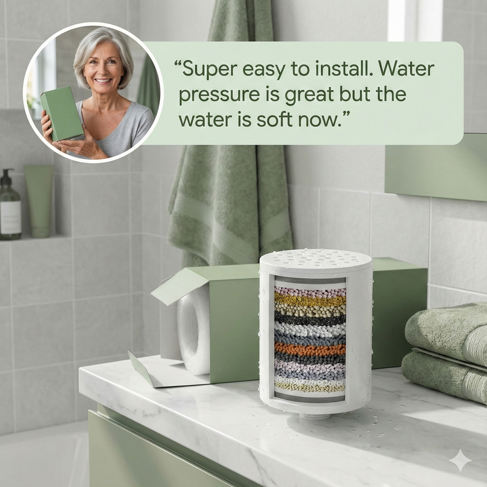 vios 15 Stage Shower Filter | Protects Skin Hair