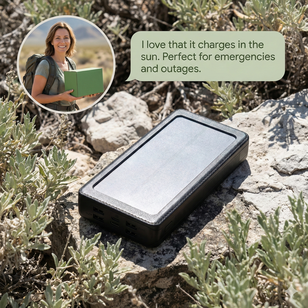 vios 30000mAh Solar Power Bank | Stay Connected Anywhere