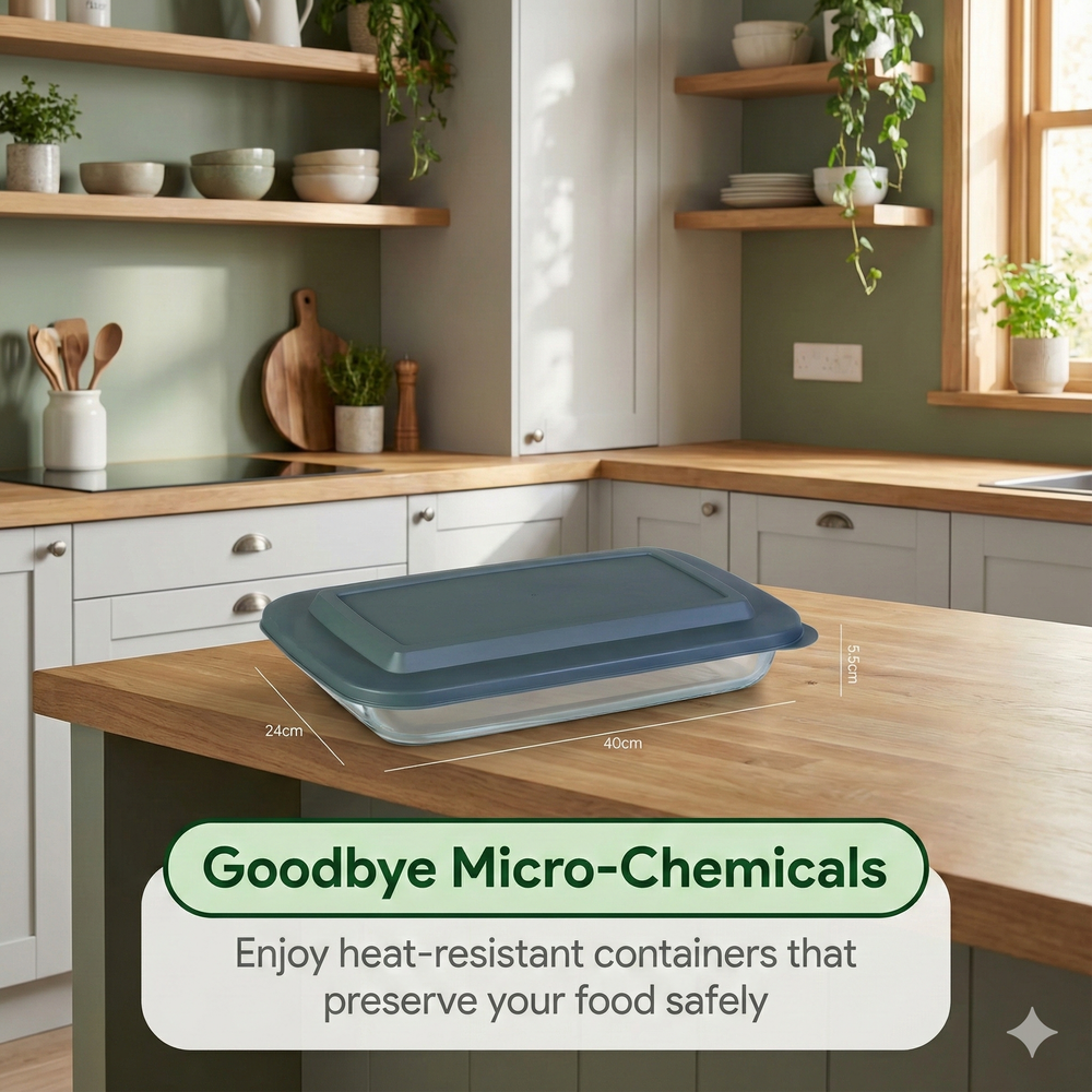 Vios Borosilicate Glass Food Container | Keep Food Fresh