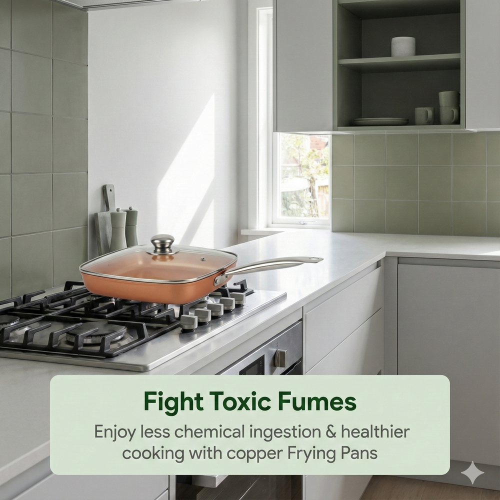 vios Non-stick Copper Induction Frying Pan | Quick Easy Cleanup