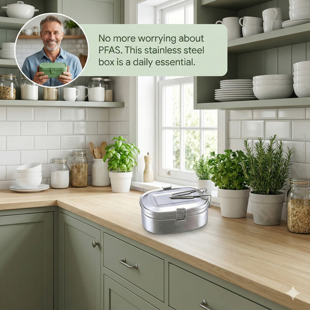 vios Stainless Steel Bento Box | Fresh Meals Secure