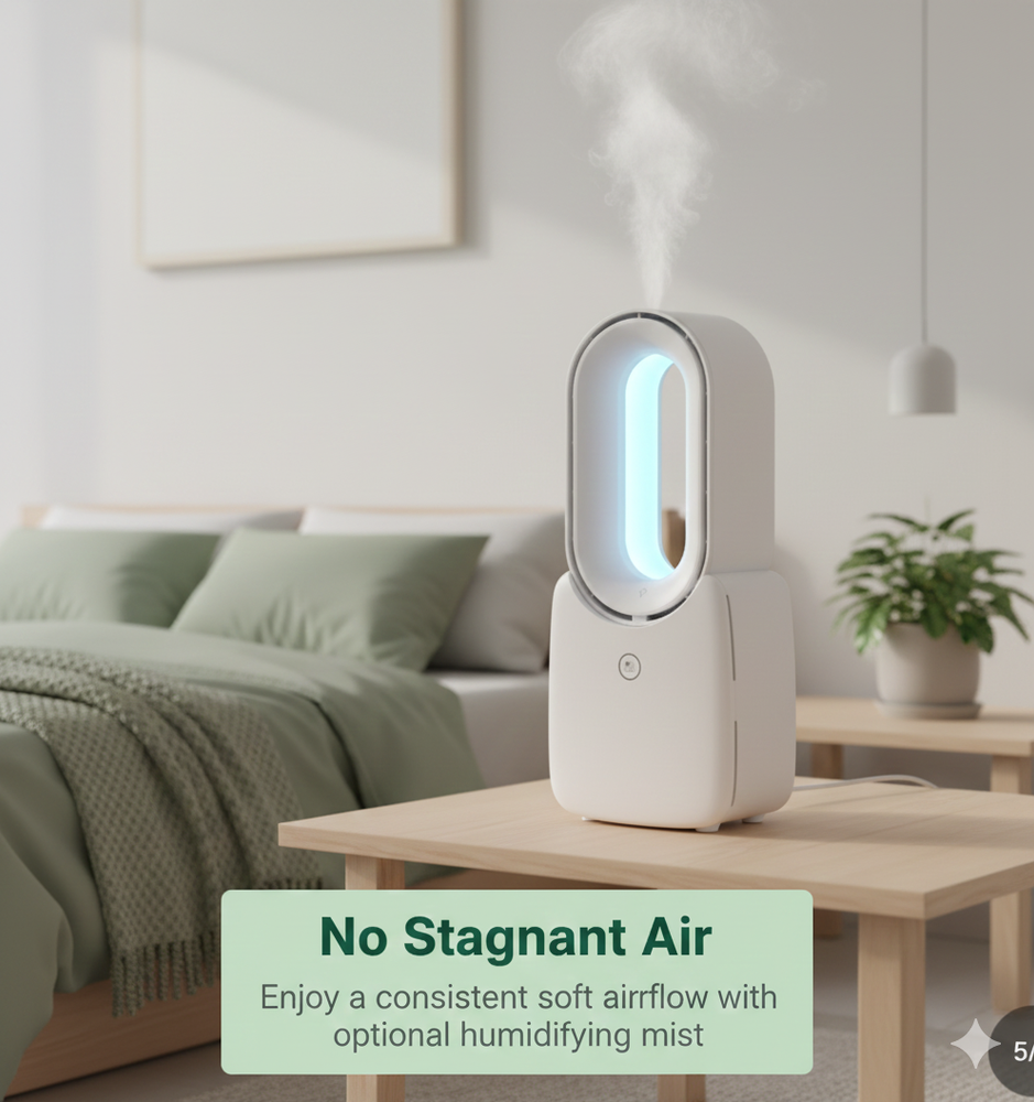 vios Portable Quiet Bladeless Fan | Effortless Cool Comfort