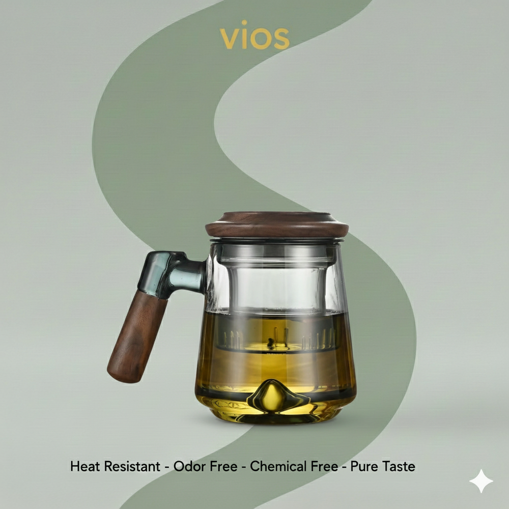 vios Borosilicate Stackable Tea Cups | Durable Daily Use