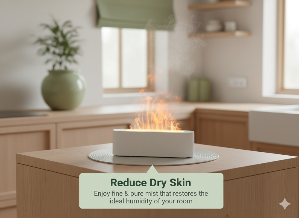 vios Flame Diffuser Humidifier | Enhanced Air Quality