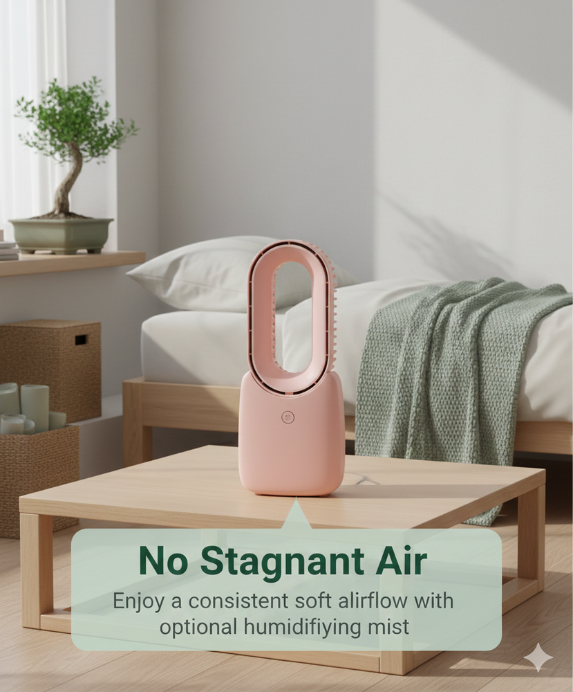 vios Portable Quiet Bladeless Fan | Effortless Cool Comfort