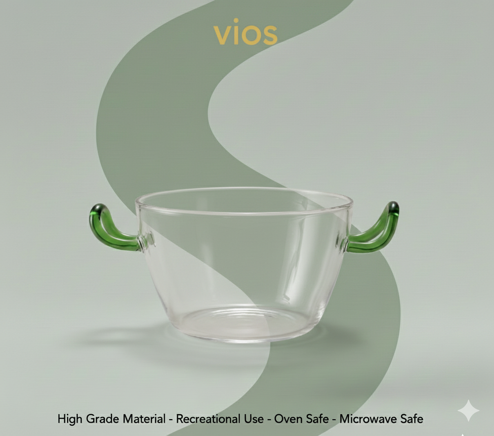 vios Borosilicate Glass Bowl | Healthy Everyday Use