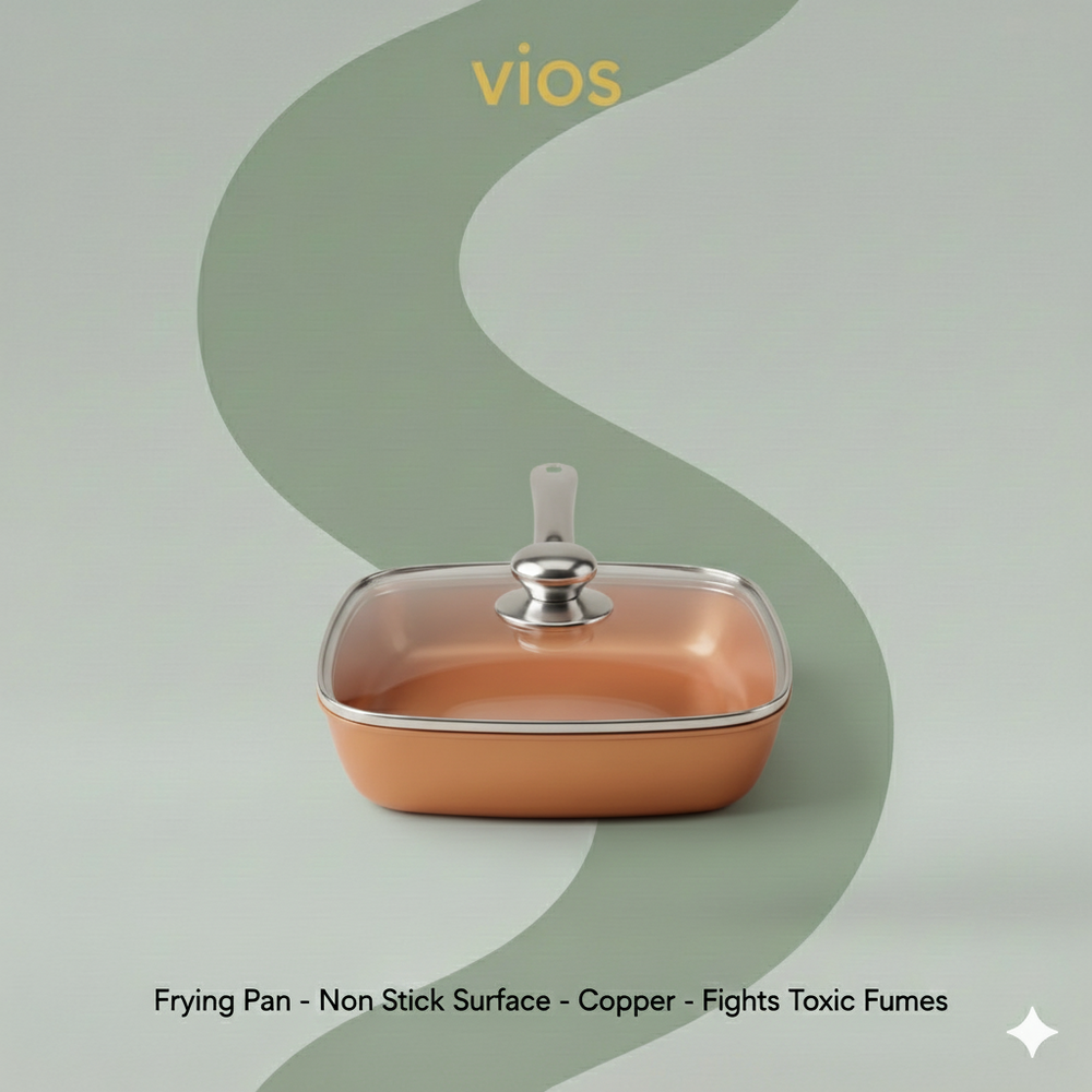 vios Non-stick Copper Induction Frying Pan | Quick Easy Cleanup