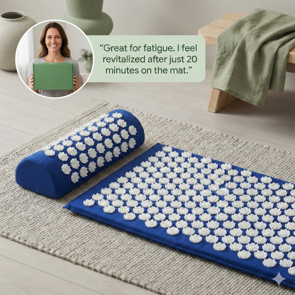 vios Acupressure Mat & Pillow Set | Muscle Pain Relief