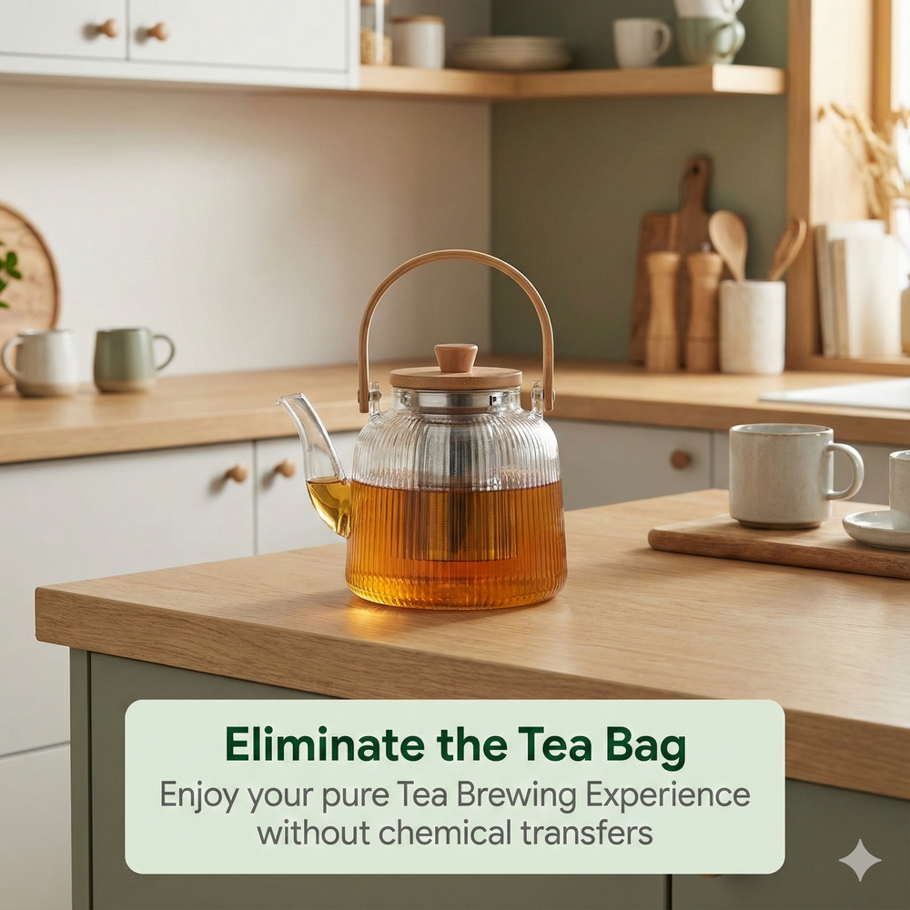 vios Borosilicate Glass Teapot & Infuser | Pure Safe Healthy