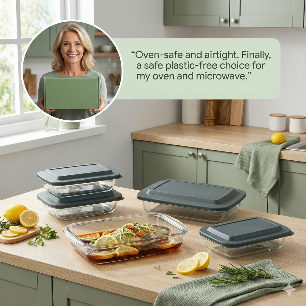 Vios Borosilicate Glass Food Container | Keep Food Fresh