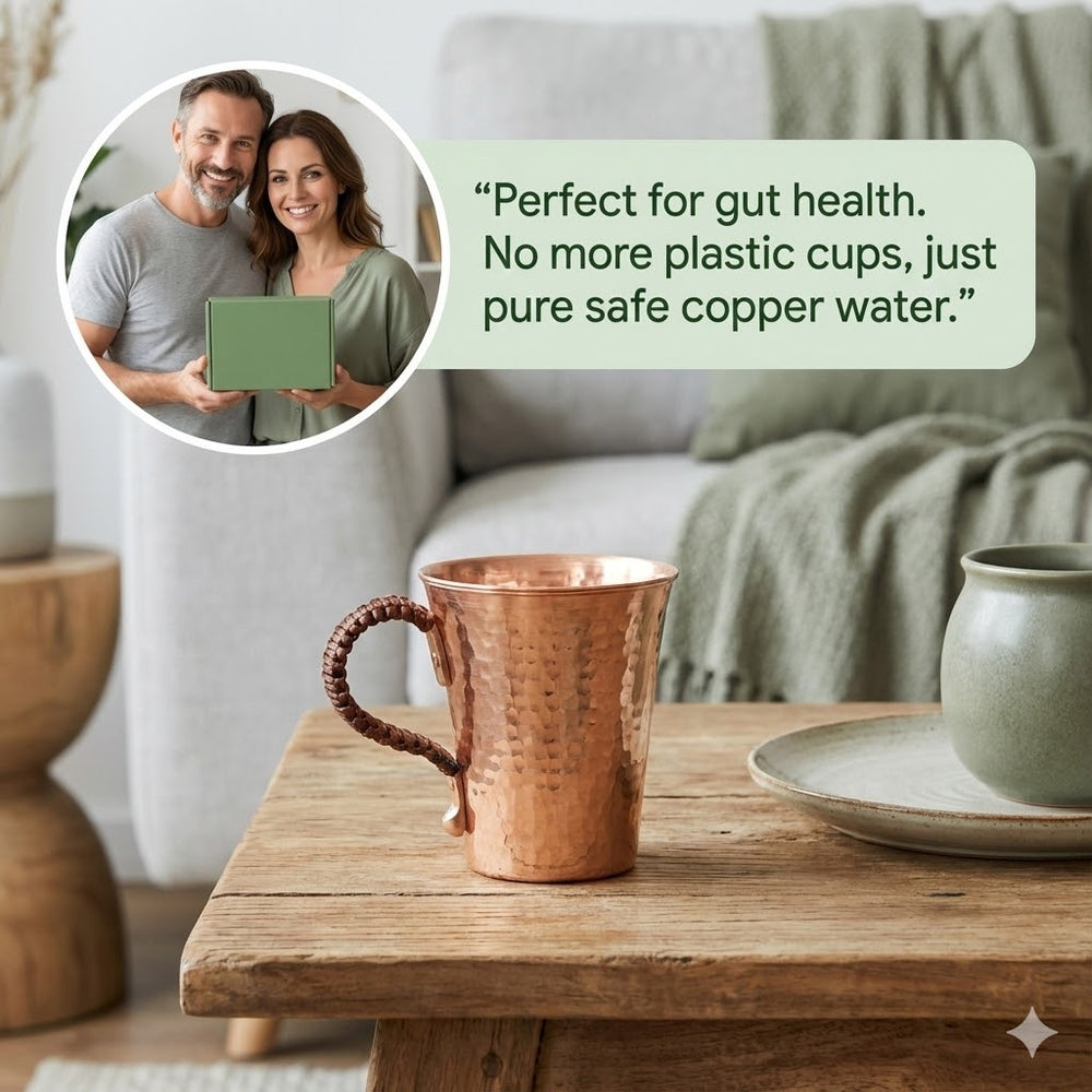 vios Pure Copper Handmade Cup | Healthy Hydration Essential