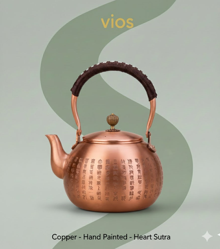 vios Hammered Copper Tea Kettle Stovetop | Pure Copper Health