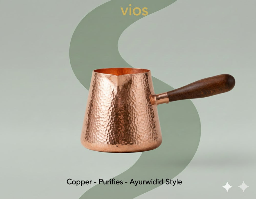 vios Hammered Copper Pitcher | Natural Water Alkalizer
