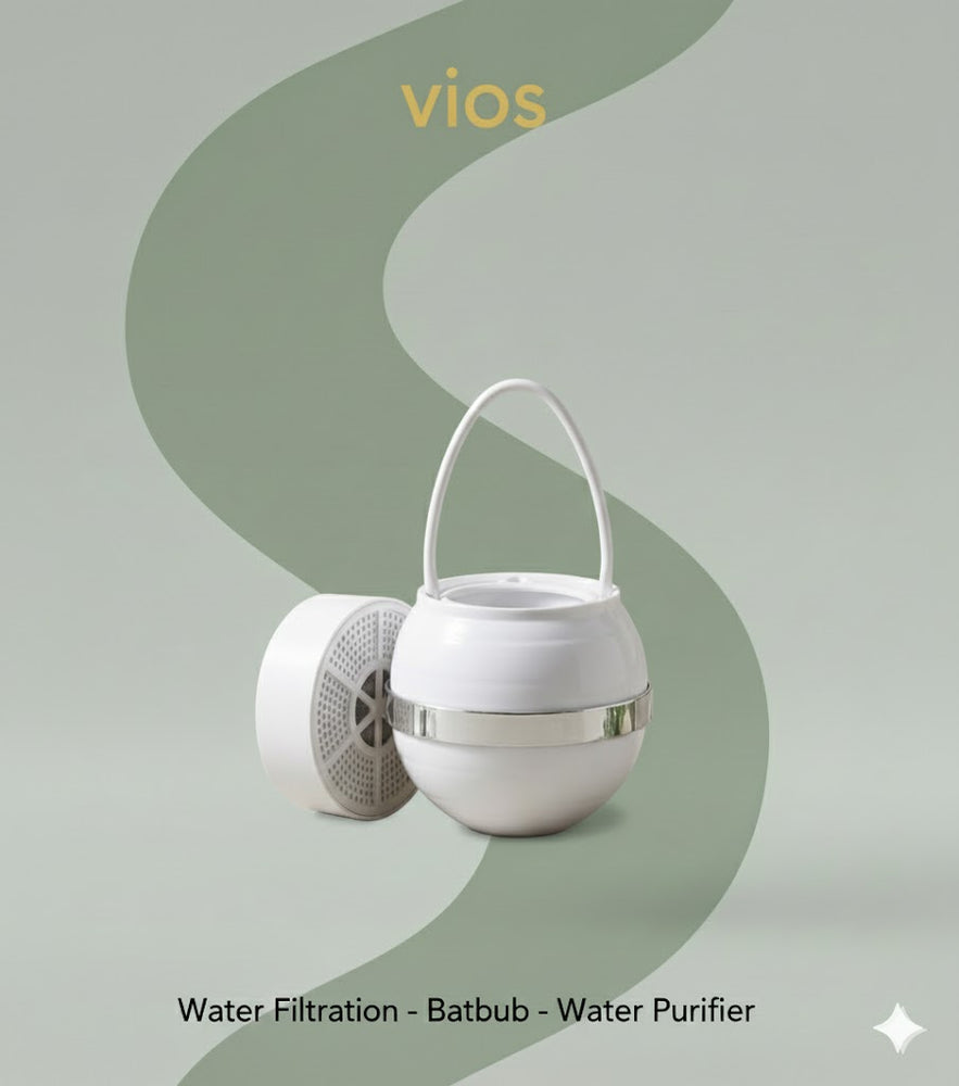 vios Bathtub Shower Filter Easy Install | Chlorine Free Water