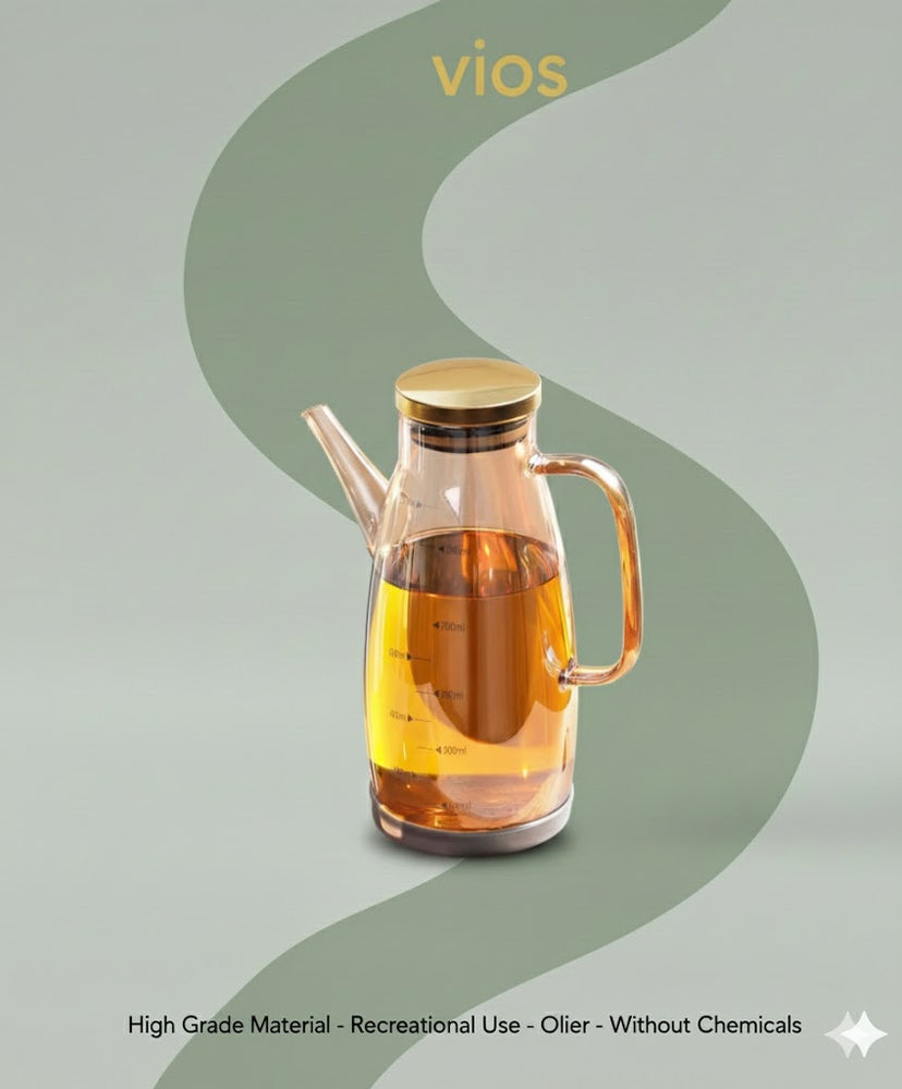 vios Borosilicate Glass Oil Dispenser | Precise Pour Control