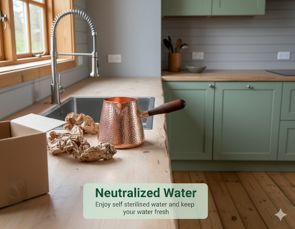 vios Hammered Copper Pitcher | Natural Water Alkalizer