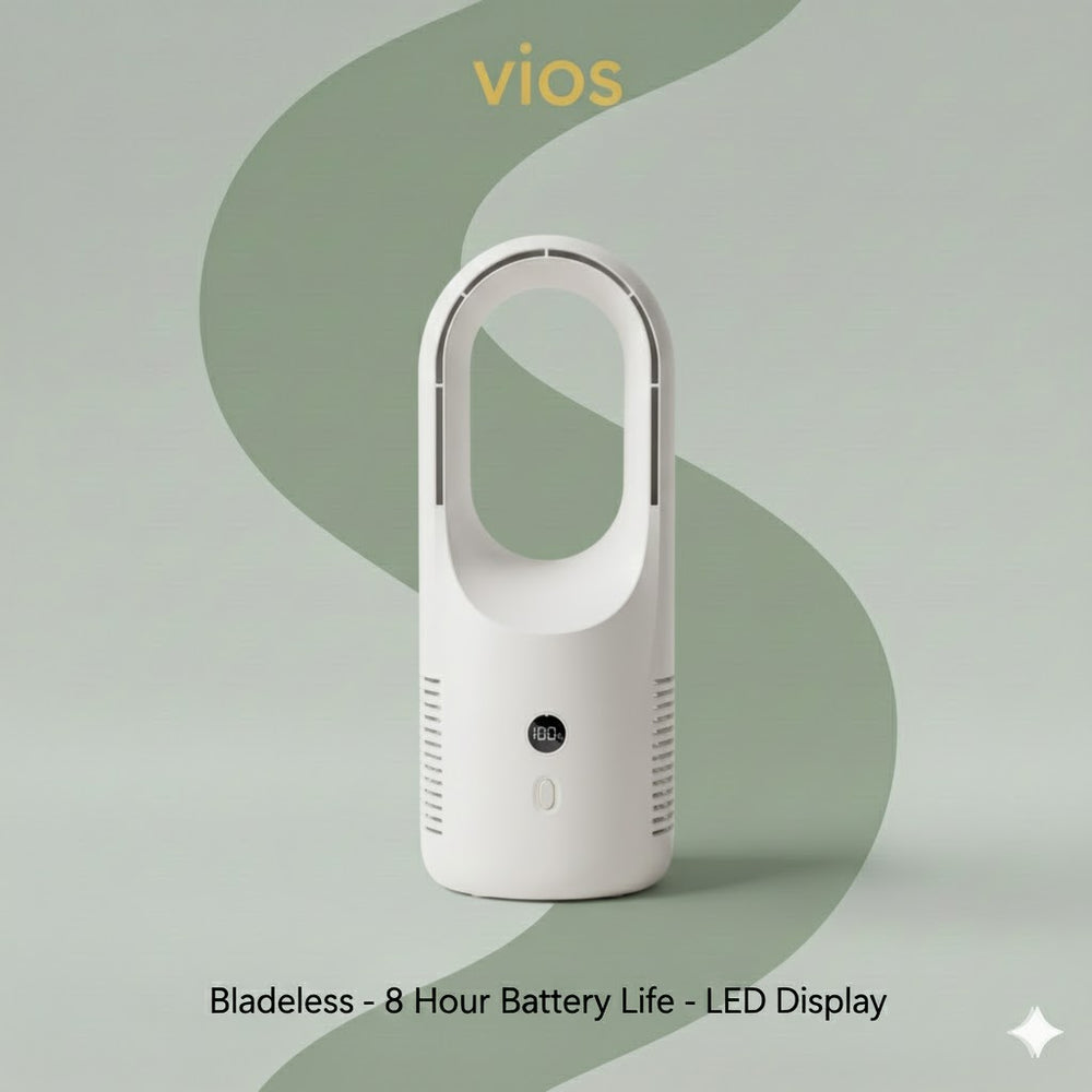 vios Portable Bladeless Desk Fan | Quiet, Safe Cooling