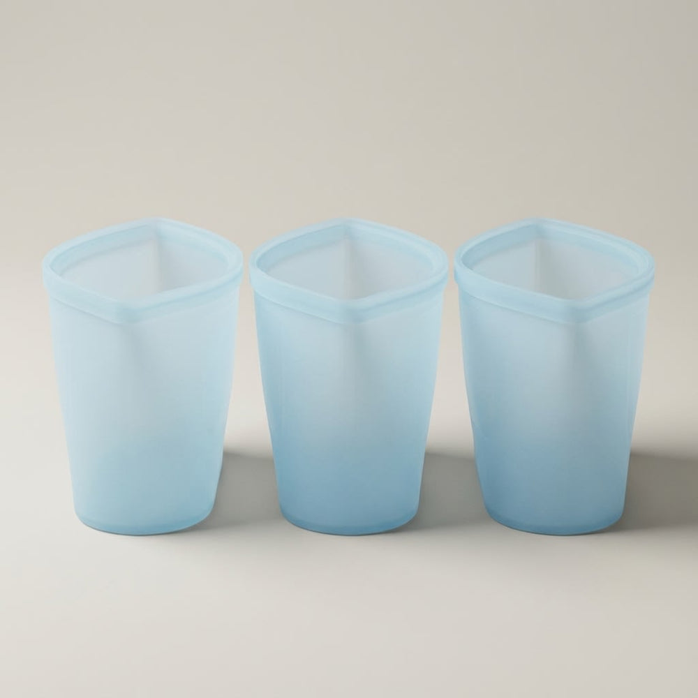 vios 3pc Reusable Silicone Food Storage Bags | Eco-Safe Freshness