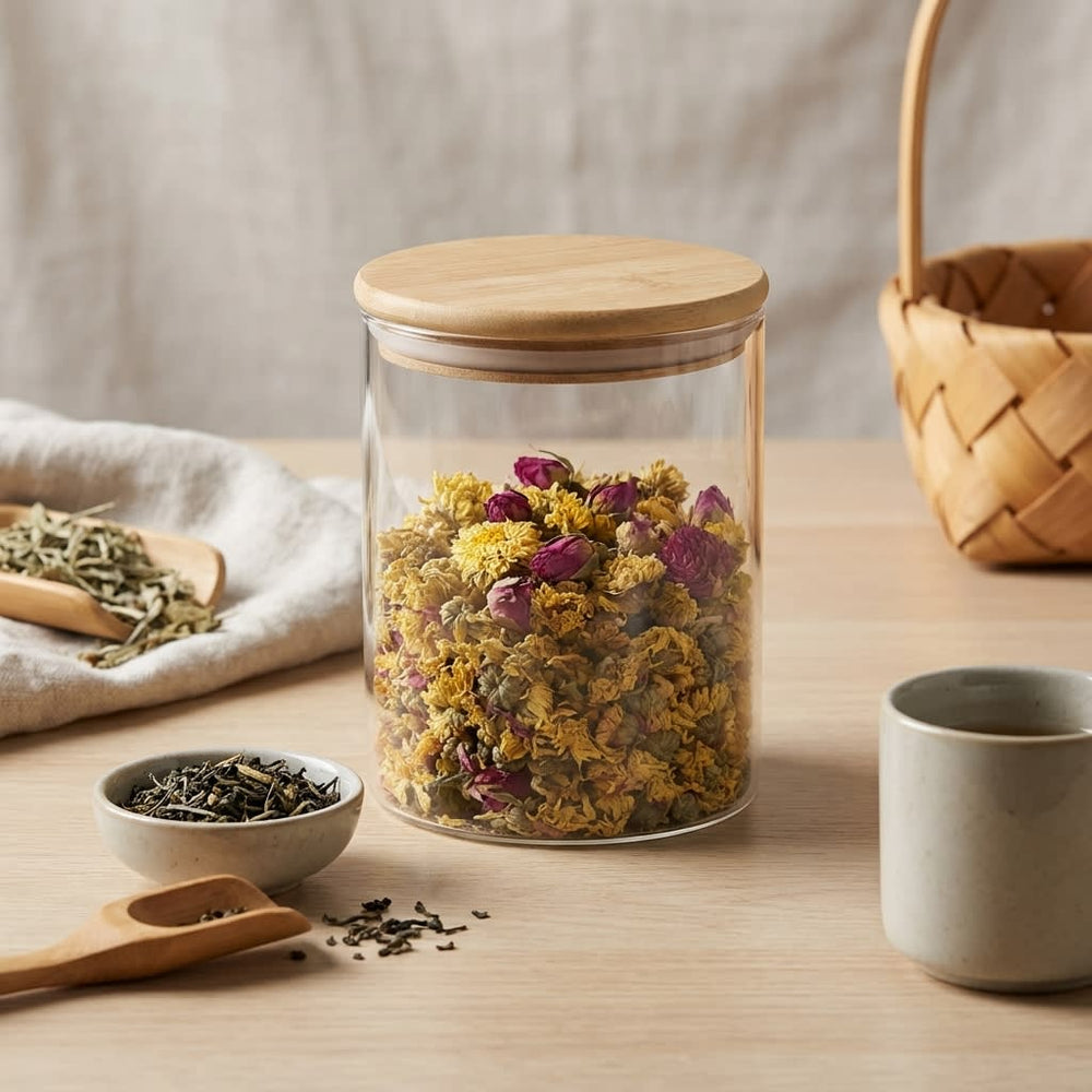 vios Airtight Borosilicate Glass Storage Jar | Preserves Food Quality