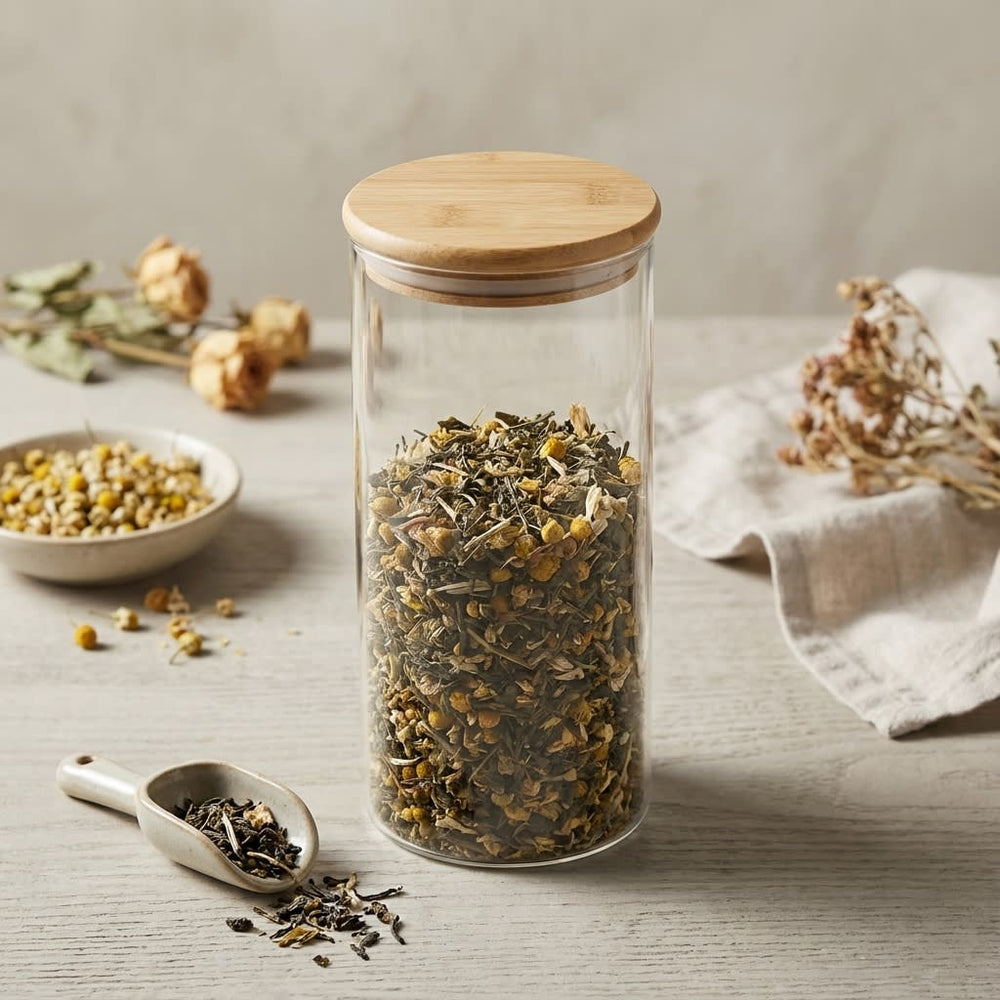 vios Airtight Borosilicate Glass Storage Jar | Preserves Food Quality