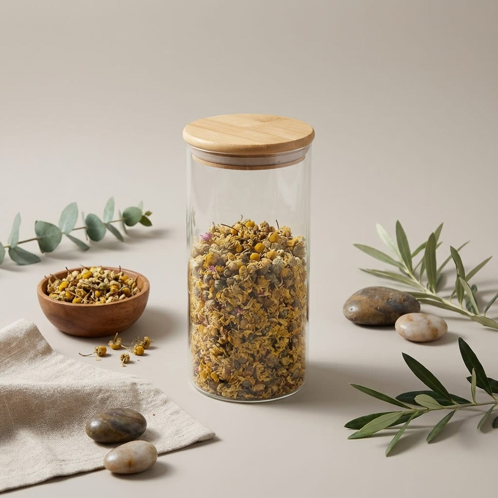 vios Airtight Borosilicate Glass Storage Jar | Preserves Food Quality